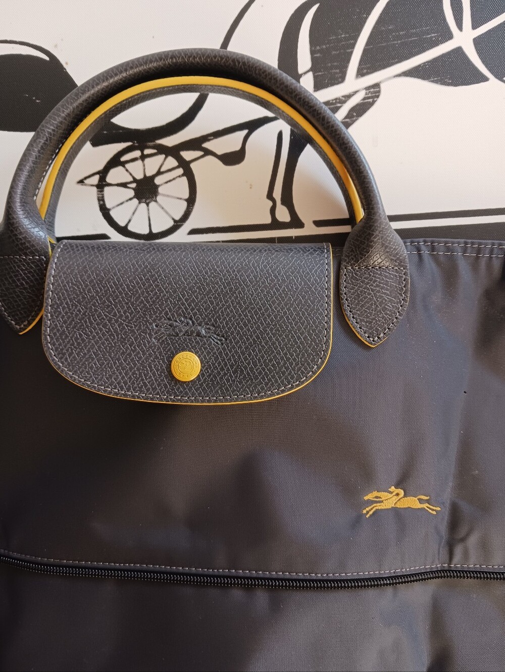 Longchamp Le Pliage Extensible -Modele Depose Gray Travel, Tote Bag - Picture 4 of 16